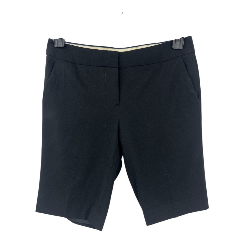 J Crew City Fit Bermuda travel, trouser shorts size 2 black